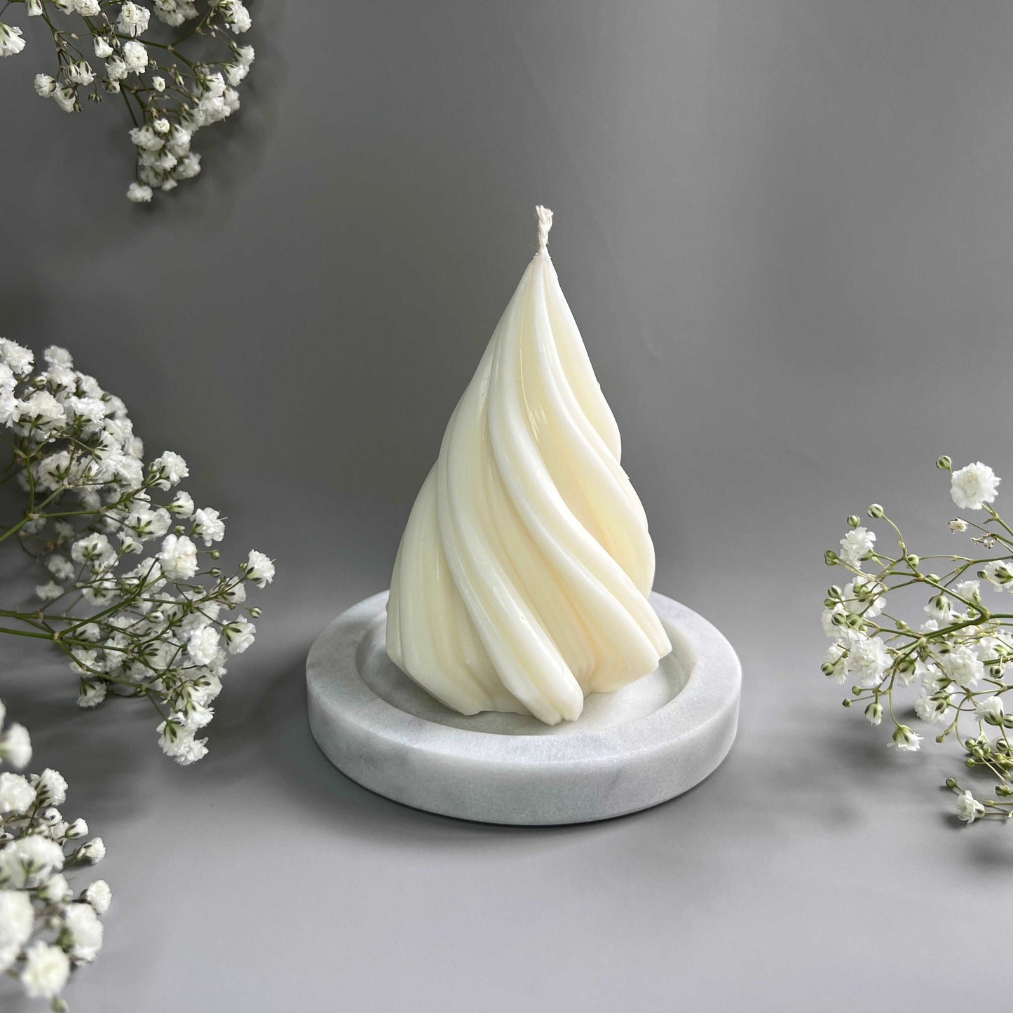 Christmas tree candle white